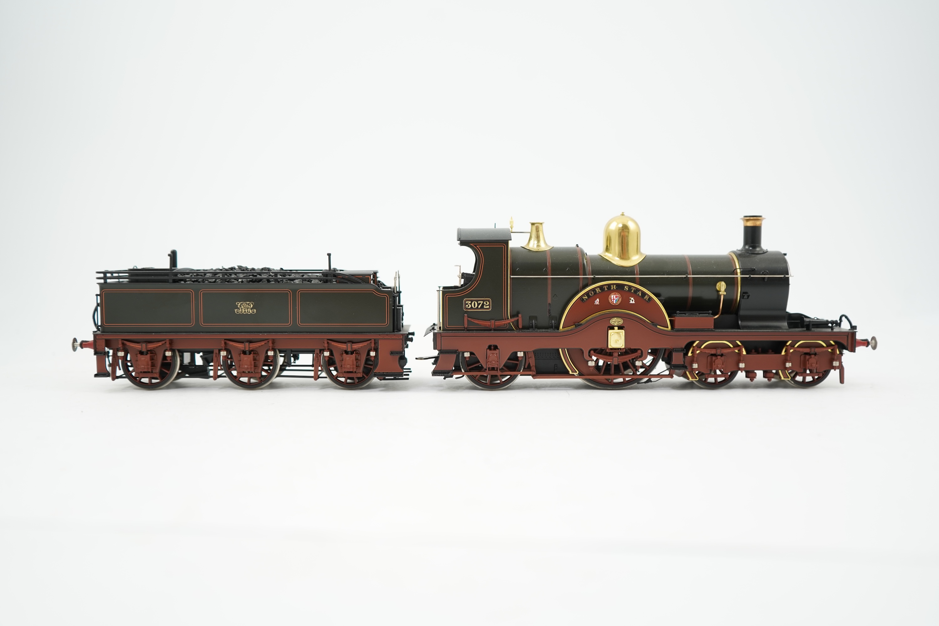 An 0 gauge Lee Marsh Models model of GWR 3031 Class (Achilles Class), North Star 3072, 4-2-2 Dean Single locomotive, powered for two rail operation, with original box and operating leaflet.